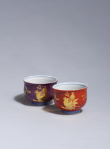 KINZAN  Sake Cup - Pomegranate pattern -