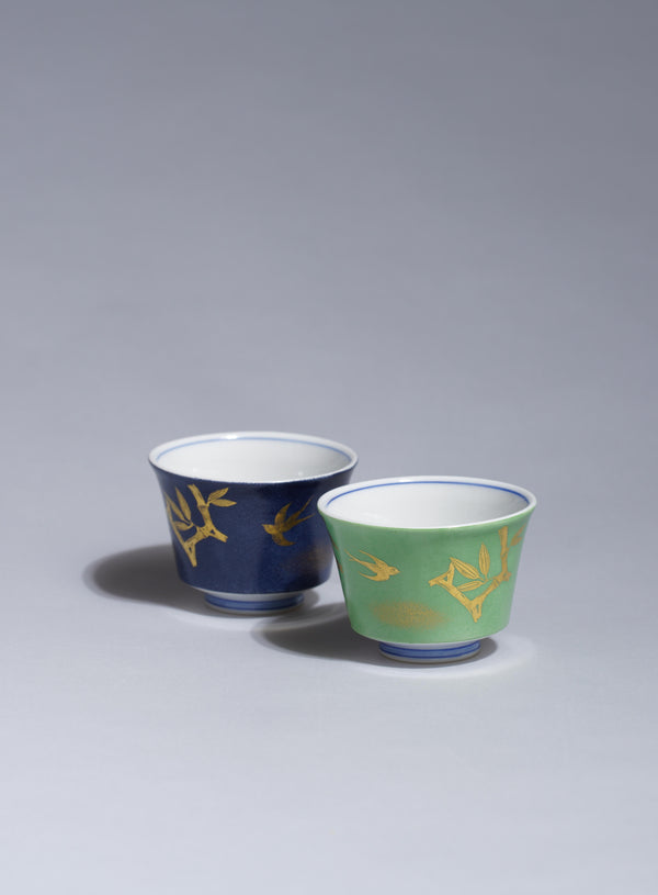 KINZAN Sake Cup - Bamboo pattern -