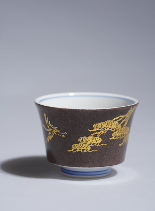 KINZAN Sake Cup - Pine pattern -