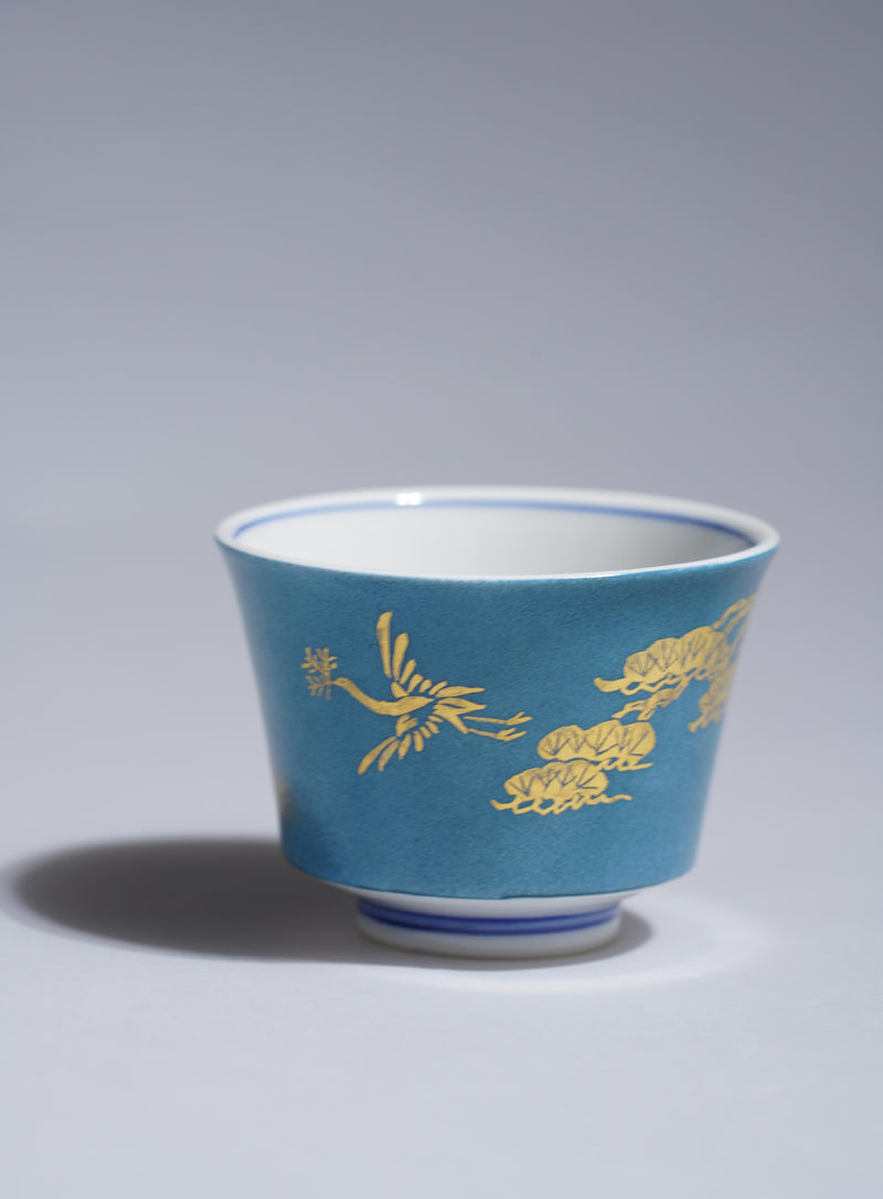 KINZAN Sake Cup - Pine pattern -